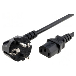 Cablu Alimentare 3x1mm2 IEC C13 PVC | Electronic-mag.ro | Componente Electronice