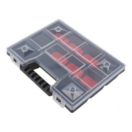 Container cu Partiții Polipropilenă 195x155x35mm | Electronic-mag.ro | Componente Electronice