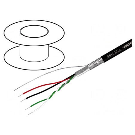 Cablu USB 2.0 FirestoP® 1x2x0.14mm² și 2x0.22mm² | Electronic-mag.ro | Componente Electronice