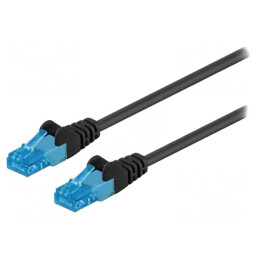 Cablu Patch UTP Cat6a Negru 2m | Electronic-mag.ro | Componente Electronice