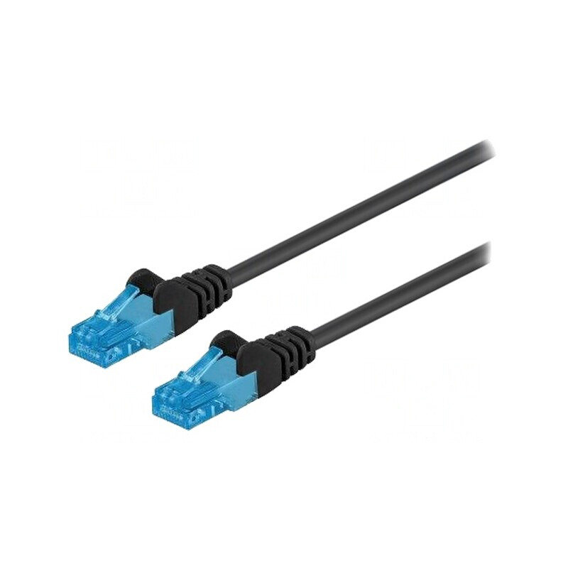 Cablu Patch UTP Cat6a Negru 2m | Electronic-mag.ro | Componente Electronice