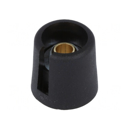 Buton rotativ cu indicator poliamidă negru 6mm 16x16mm | Electronic-mag.ro | Componente Electronice