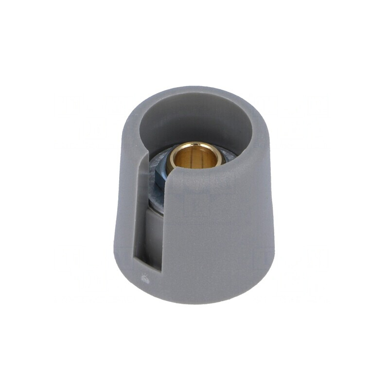 Buton rotativ gri cu indicator poliamidă 6,35mm | Electronic-mag.ro | Componente Electronice
