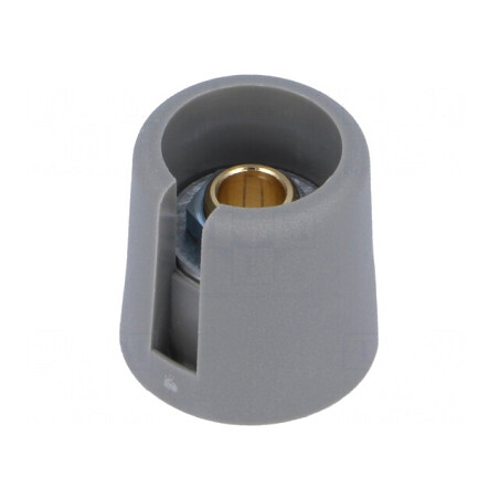 Buton rotativ gri cu indicator poliamidă 6,35mm | Electronic-mag.ro | Componente Electronice