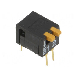 Comutator DIP-SWITCH 2 Secțiuni ON-OFF 0,03A 30VDC | Electronic-mag.ro | Componente Electronice