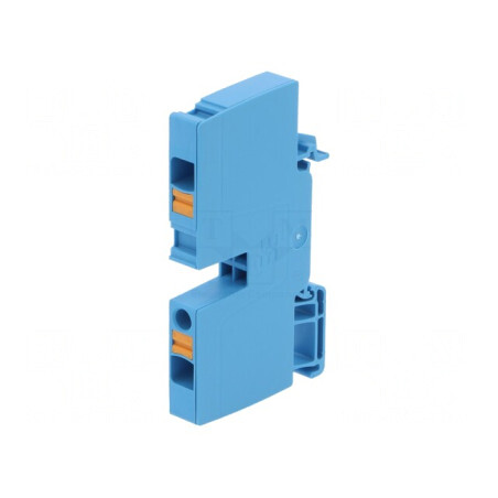 Conector de Șine 6mm² 2 Borne Albastru 9mm | Electronic-mag.ro | Componente Electronice