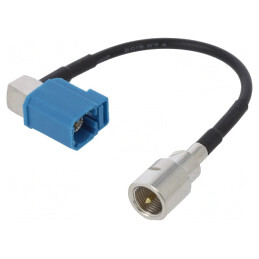 Cablu Fakra Mamă FME Tată 100mm Drept Unghi | Electronic-mag.ro | Componente Electronice
