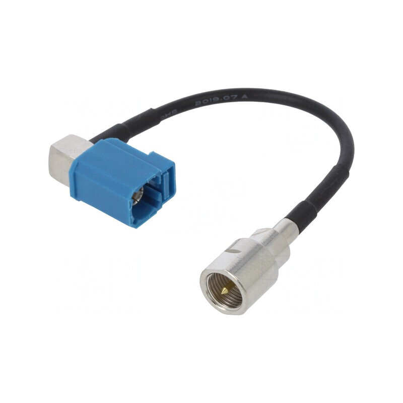 Cablu Fakra Mamă FME Tată 100mm Drept Unghi | Electronic-mag.ro | Componente Electronice