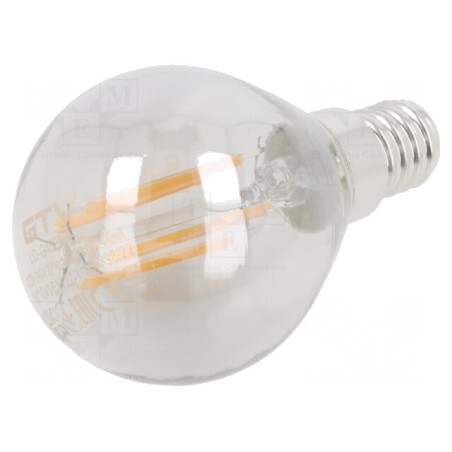 Lampă LED gri E14 4W 1800K | Electronic-mag.ro | Componente Electronice