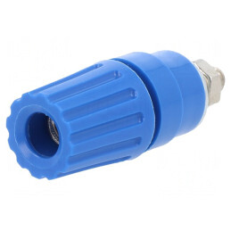 Soclu Banană 4mm Albastru 35A 60VDC | Electronic-mag.ro | Componente Electronice