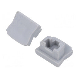 Set Obturatoare Argintii pentru Profile LED - 10 buc. | Electronic-mag.ro | Componente Electronice