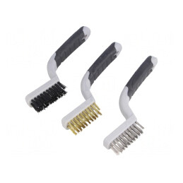 Perie Combinată 180mm Plastic-Oțel-Alamă-Poliamidă | Electronic-mag.ro | Componente Electronice