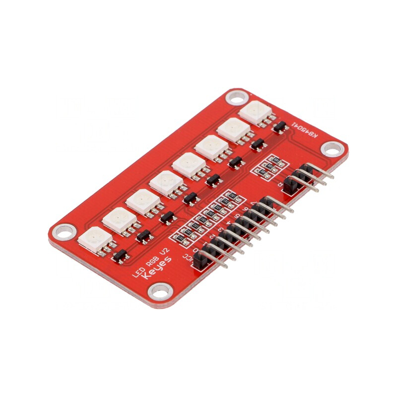 Modul LED RGB 5V 8 Diode 5050 | Electronic-mag.ro | Componente Electronice