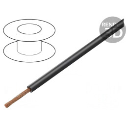 Cablu Electric FLRYW-B Negru 1x10mm2 100m | Electronic-mag.ro | Componente Electronice