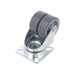 Roată de Transport cu Roți Duble 70kg 50mm | Electronic-mag.ro | Componente Electronice