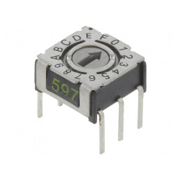 Întrerupător Codificare HEX/BCD 16 Poz THT 80mΩ | Electronic-mag.ro | Componente Electronice