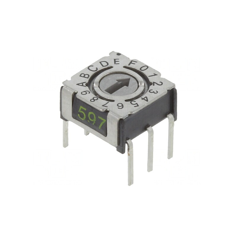 Întrerupător Codificare HEX/BCD 16 Poz THT 80mΩ | Electronic-mag.ro | Componente Electronice