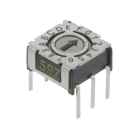 Întrerupător Codificare HEX/BCD 16 Poz THT 80mΩ | Electronic-mag.ro | Componente Electronice