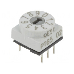 Întrerupător codificare DEC/BCD 10 Poz THT 80mΩ | Electronic-mag.ro | Componente Electronice