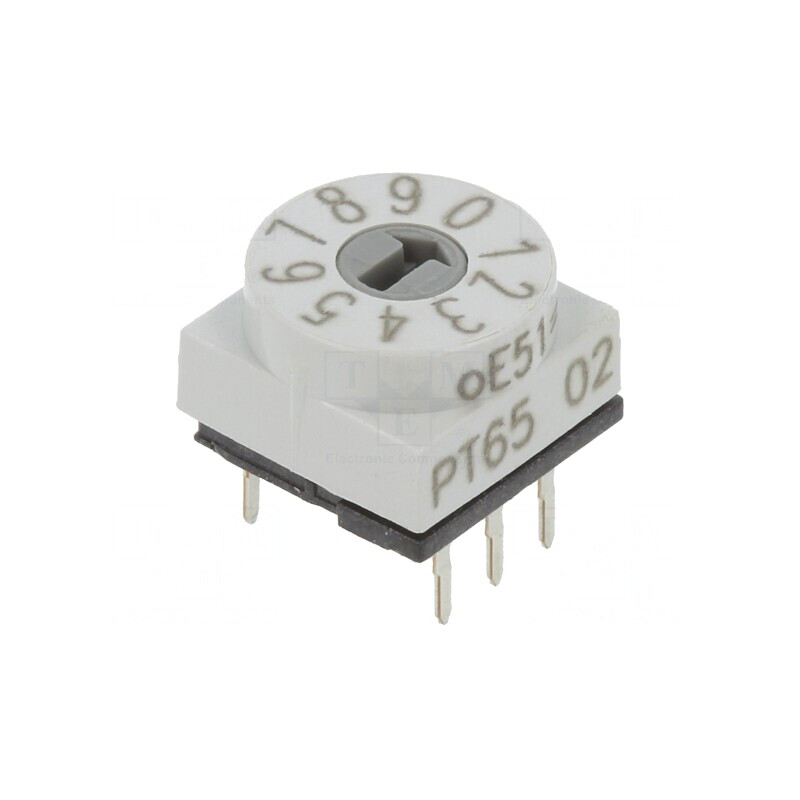 Întrerupător codificare DEC/BCD 10 Poz THT 80mΩ | Electronic-mag.ro | Componente Electronice