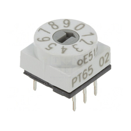 Întrerupător codificare DEC/BCD 10 Poz THT 80mΩ | Electronic-mag.ro | Componente Electronice