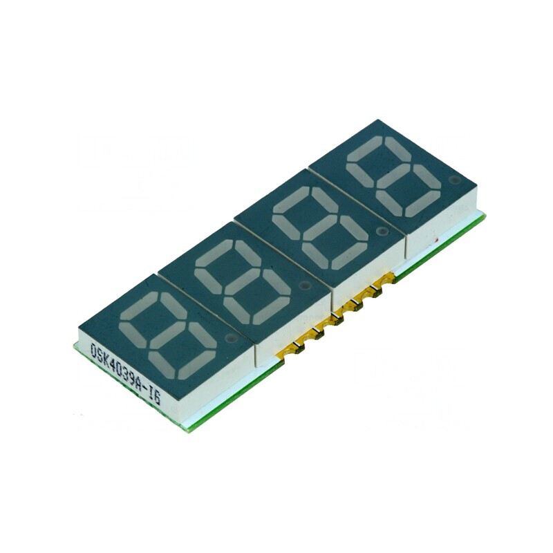 Afișaj LED 7 Segmente 10mm 4 Digiti Verde | Electronic-mag.ro | Componente Electronice
