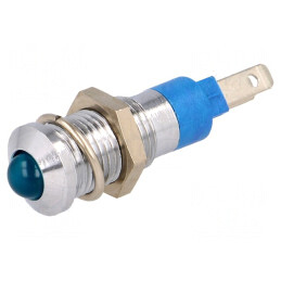 Lampa de control LED albastru 24-28VDC 8.2mm IP40 | Electronic-mag.ro | Componente Electronice