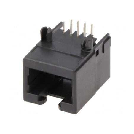 Soclu RJ45 8P8C Cat6 pentru PCB THT | Electronic-mag.ro | Componente Electronice
