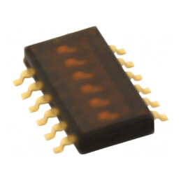 Comutator DIP-SWITCH 6 Secțiuni ON-OFF 24VDC | Electronic-mag.ro | Componente Electronice