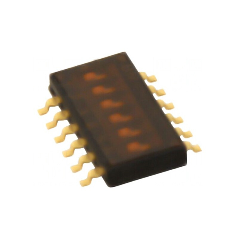 Comutator DIP-SWITCH 6 Secțiuni ON-OFF 24VDC | Electronic-mag.ro | Componente Electronice