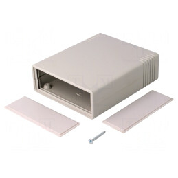 Carcasă ABS gri cu panou 91x111x35mm | Electronic-mag.ro | Componente Electronice