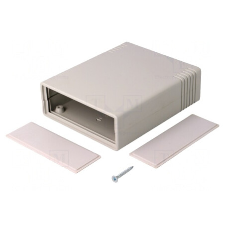 Carcasă ABS gri cu panou 91x111x35mm | Electronic-mag.ro | Componente Electronice