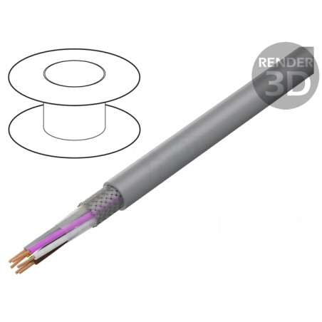 Cablu ecranat PVC 10x0,75mm2 cu tresă de cupru cositorit | Electronic-mag.ro | Componente Electronice