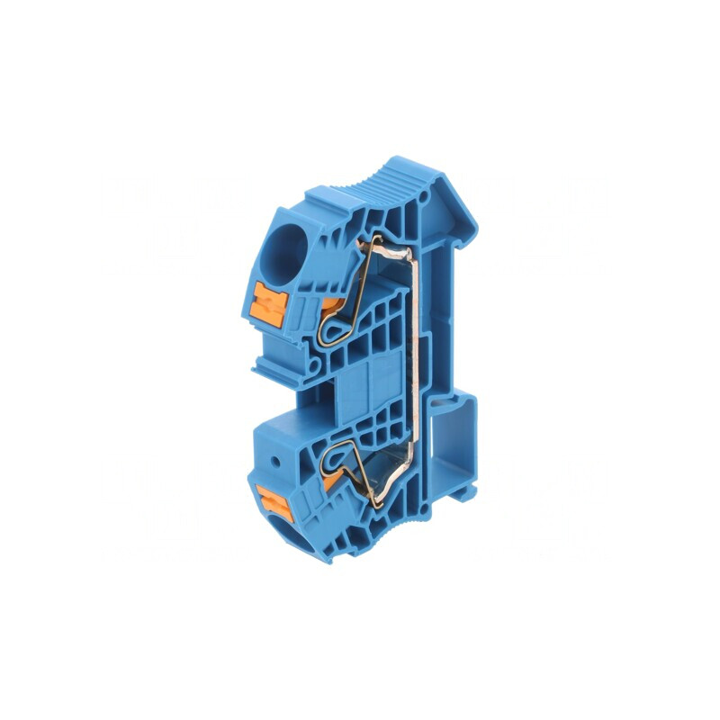 Conector albastru pentru șine 0,5-25mm2, 2 borne | Electronic-mag.ro | Componente Electronice