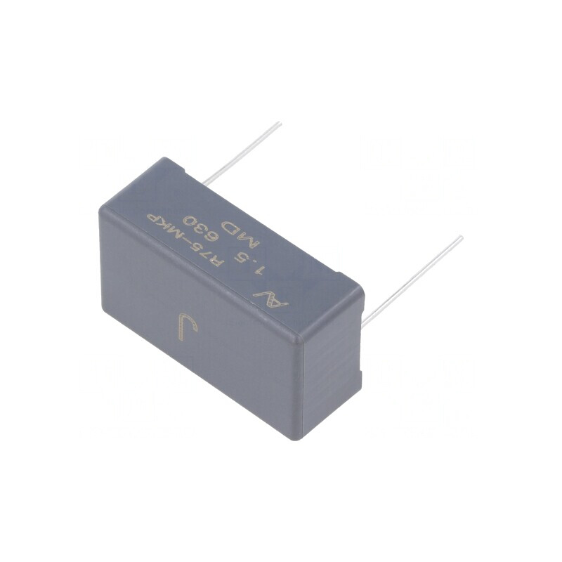 Condensator cu Polipropilenă 1,5uF THT ±5% R75 | Electronic-mag.ro | Componente Electronice