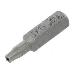 Bit Şurubelniţă Torx T15H 25mm | Electronic-mag.ro | Componente Electronice