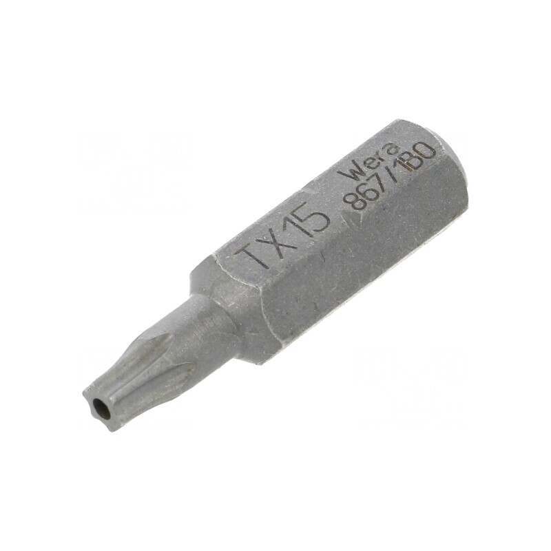Bit Şurubelniţă Torx T15H 25mm | Electronic-mag.ro | Componente Electronice
