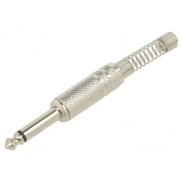 Mufă Jack 6.3mm Mono Dreptă pentru Cablu | Electronic-mag.ro | Componente Electronice