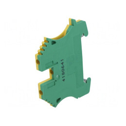 Conector Îmbinare Șine 2,5mm2 2 Borne Galben-Verde | Electronic-mag.ro | Componente Electronice