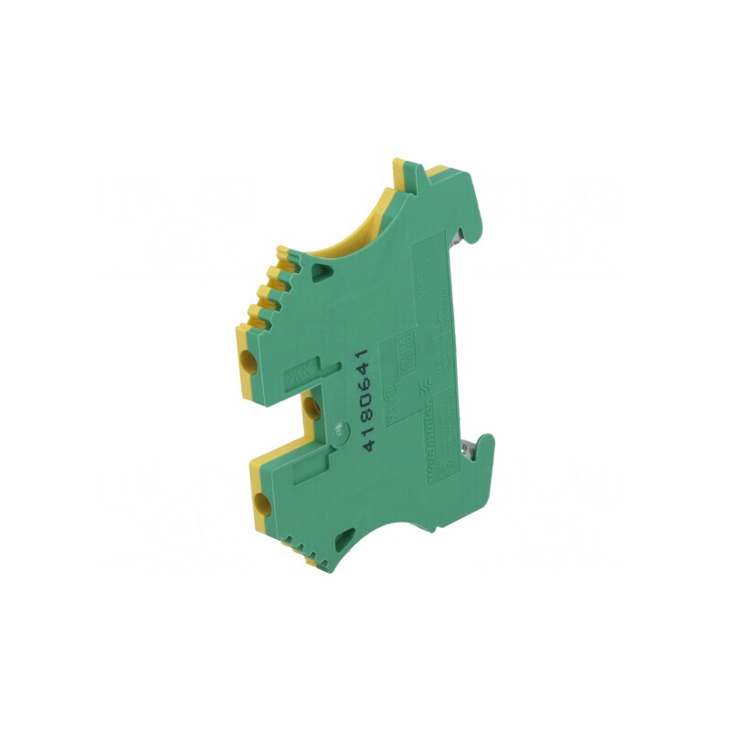 Conector Îmbinare Șine 2,5mm2 2 Borne Galben-Verde | Electronic-mag.ro | Componente Electronice