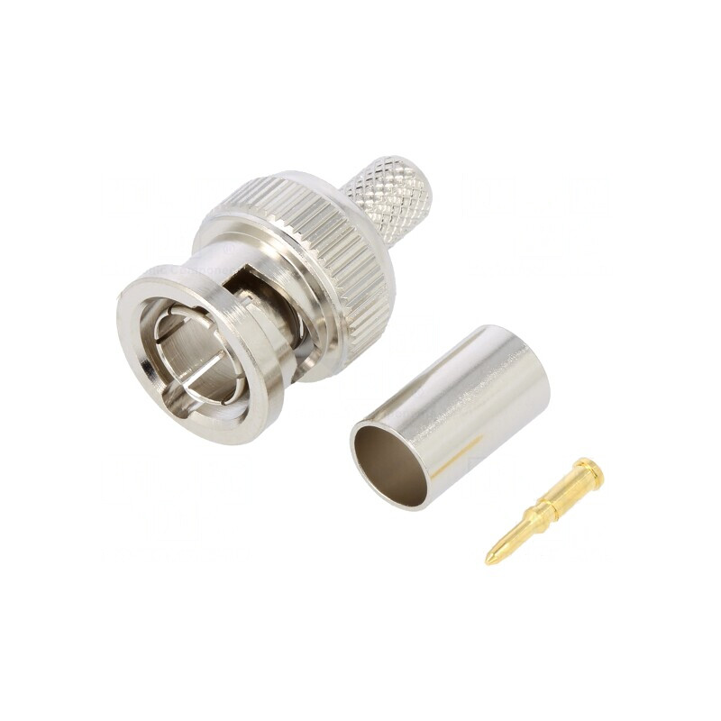 Conector BNC 75 Ohm Nichel Plg | Electronic-mag.ro | Componente Electronice