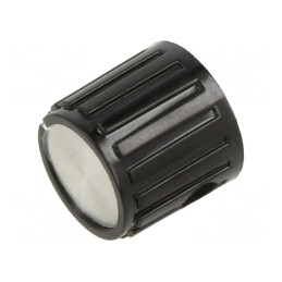 Buton Rotativ Negru Ø6,38mm fără Iluminare | Electronic-mag.ro | Componente Electronice