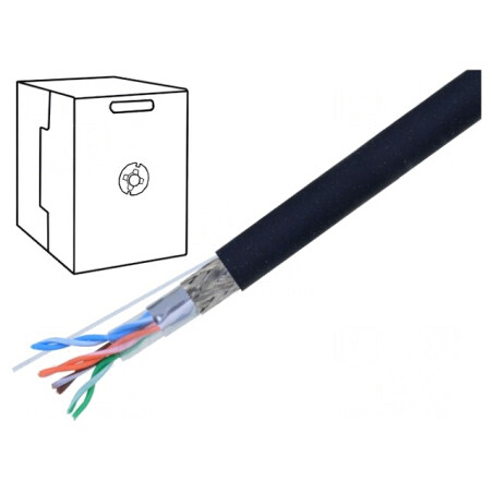 Cablu Ethernet Industrial SF/UTP 5e Cu FRNC | Electronic-mag.ro | Componente Electronice