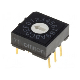 Întrerupător codificare HEX/BCD 16 Poz THT 100MΩ | Electronic-mag.ro | Componente Electronice