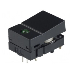 Comutator tastatură SPST-NO negru cu LED 0,05A 24VDC | Electronic-mag.ro | Componente Electronice