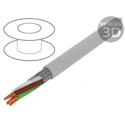 Cablu ecranat BiT LiHCH 5x1.5mm² cu tresă de cupru cositorit | Electronic-mag.ro | Componente Electronice