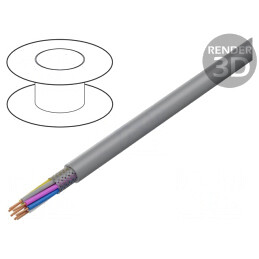 Cablu UNITRONIC® LiHCH 8x0,14mm2 fără halogen 60V gri-bej | Electronic-mag.ro | Componente Electronice