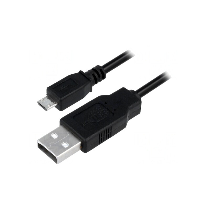Cablu USB A la Micro USB 5m Negru | Electronic-mag.ro | Componente Electronice Cablu USB A la Micro USB 5m Negru | Electronic-mag.ro | Componente Electronice