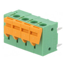Regletă de Conexiuni PCB 90° 5,08mm 4 Piste 15A | Electronic-mag.ro | Componente Electronice