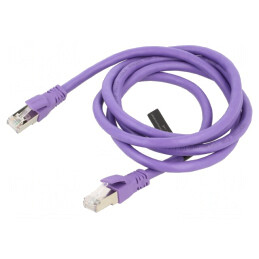 Patch Cord S/FTP Cat6a PVC Violet 1,5m | Electronic-mag.ro | Componente Electronice